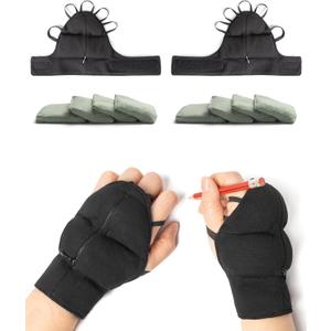 Weighted Gloves for Tremors-Adjustable Hand Gloves Stability Aid for Parkinson's Hand Tremors, Enhanced Grip & Writing Support for Elderly