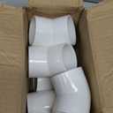 6Pack 1-1/2" 45 Degree PVC Elbow Pipe Fitting Connector (Socket x Socket) Furniture Build Grade SCH40 1.5 Inch 45 Degree Elbow PVC Corner Adapter for Home Sewer Plumbing Water Line
