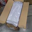 Clear Acrylic Dog Playpen Indoor, Puppy Cat Small Pet Play Pen, Pet Cat Foldable Playpen for Rabbits, Dog Fence Crate Kennel Whelping Cage (Grey, 10 Panel)