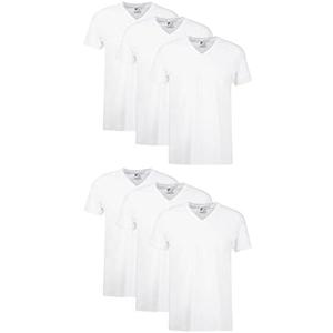 Hanes Mens Hanes Men's V-Neck Undershirt, Cotton Moisture-Wicking White Tee Undershirts, 6 & 12 Pack, Extra Large 