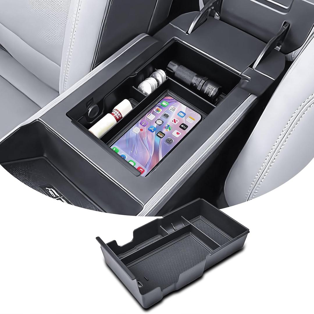 RUNROAD Center Console Organizer Tray Compatible with 2025 2026 GMC Terrain Accessories, Armrest Storage Organizer Box For Terrain Middle Console Tray Elevation AT4 Denali Auto Interior Accessory