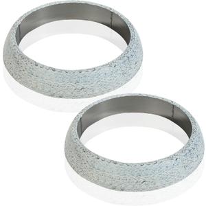 2PCS Exhaust Manifold Gasket,Car Accessories Sealed Exhaust Manifold Gasket Seal Muffler Ring for Manifold and Piping Connections,Applicable to Most Cars,Commercial Vehicles,Motorcycles (60MM)