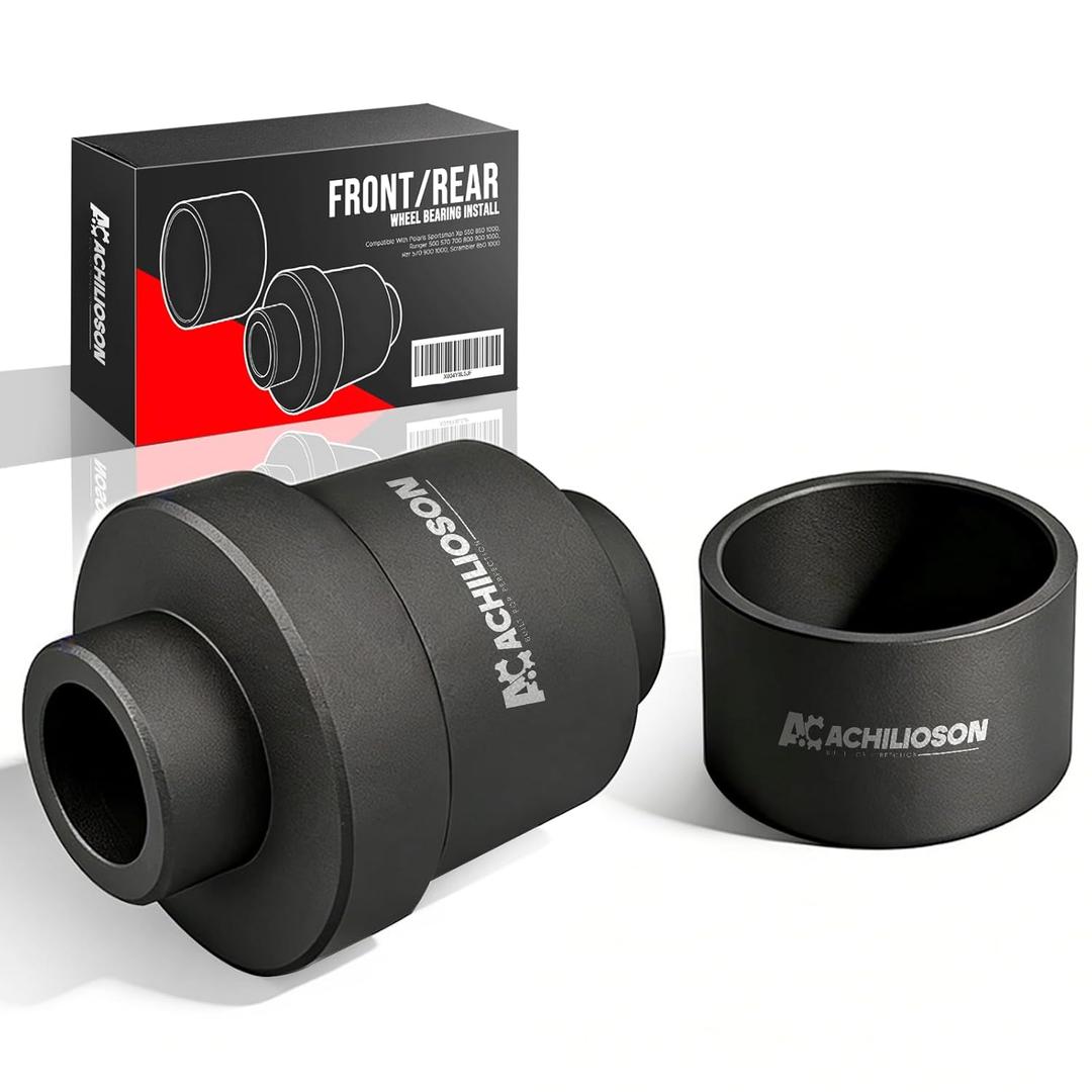 Upgraded Front/Rear Wheel Bearing Install and Removal Press Tool Kit for Polaris Sportsman XP 550 850 1000,Ranger 500 570 700 800 900 1000,RZR 570 900 1000, Scrambler 850 1000