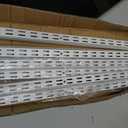 MorningRo 12 Pack 60 Inch Dual Track Upright Wall Shelving System Shelf Bracket Twin Slot Shelf Rail Twin Track Upright Heavy Duty Support System for Pantries, Linen Closets, Laundry Rooms(White)