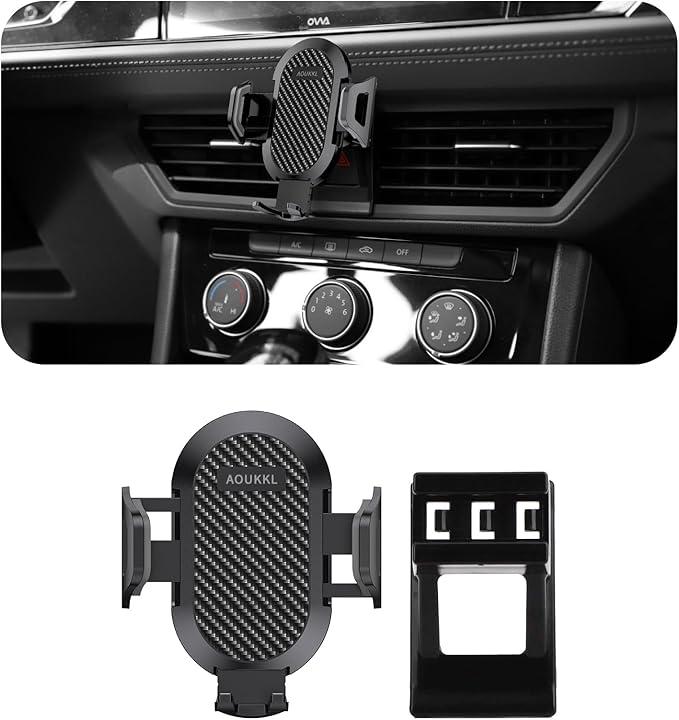 Car Phone Holder Fits for Volkswagen Jetta 2019-2025 and VW Jetta GLI 2019-2025 Accessories,Thick Cases Friendly,Cell Phone Mount for 4-7 in Phones,360 Degree Rotation,Easy to Install