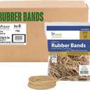 Upgrade Office Supply Rubber Bands, Office Supplies, Size #33 (3-1/2 in x 1/8 in), 600 Bands, 1 lb Bag, USA