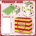 Cholemy 12 Set Red and Green Christmas Money Boxes for Cash Gift Pull, Christmas Surprise Money Holder Gift Box with 240 Pcs Transparent Bags for Xmas Party Game Favors(Cute) (multicolor)