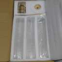 Hewory Gold Hurricane Candle Holders: Brass Candlestick Holders Set of 3 Tall Taper Candle Holders for Candlesticks Candle Sticks Holder Decor for Table Centerpiece Wedding Party Christmas Decorations