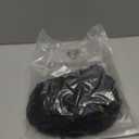 REECHO Curly Hair Extensions - 4PCS 14" GoGo Curly Clip in Hair Extensions 100% Super Protein Hairpieces with Invisible Lace Weft Silky Soft Natural Look for Women - Jet Black