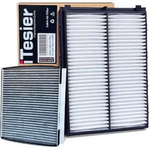 Cabin Engine Air Filter kit for Telluride (2020-2024), Santa Fe 2.0L 2.4L (2019-2020), Replaces 97133-J5000, 97133-3M000, WP10367, 28113-A9100