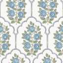 NuWallpaper x Society Social Floral Bazaar Green and Blue Peel and Stick Wallpaper, SSS6316