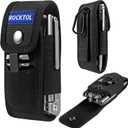 ROCKTOL Multitool Sheath for Belt, 900D Nylon Multitool Pouch with 4 Pockets Knife Sheath, EDC Tool Pouch Holster for Multitool Pocket Knife Tactical Pen Flashlight
