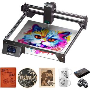 Longer RAY5 20W Laser Engraver,20000mW Output,32-bit Motherboard, 130W CNC Laser Cutter,App Offline Control, DIY Engraver Tool for Metal/Glass/Wood, Engraving Speed of 10000 mm/min