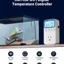 WiFi Plug in Thermostat Outlet, Temperature Controlled Outlet with Smart APP, Timer & Memory Digital Temp Controller -40~212, IP67 Waterproof Probe for Incubator Homebrew Reptile Space Heater