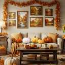 Yookeer 2 Pcs Fall Halloween Pumpkin Pillows, Velvet 3D Simulated Pumpkin Throw Pillow Soft Decorative Sofa Cushion for Thanksgiving Autumn Harvest Farmhouse Home Decor (Yellow,7''+11'')