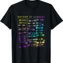 Rainbow Reading T-Shirt, Navy, L