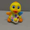 Yiosion Musical Flapping Yellow Duck Interactive Action Educational Learning Walking Light Up Dancing Toy for 1 Year Old Baby Toddler Infant