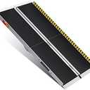 VNN Portable Wheelchair Ramp 5FT, Non-Slip Aluminum Folding Handicap Ramp, Door Threshold Wheelchair Ramps for Home, Wheel Chair Ramp for Home Steps, Scooter Ramp, Doorways