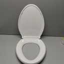 KOHLER 4636-RL-0 Cachet ReadyLatch Elongated Toilet Seat Slow Close, Soft Close Toilet Seat Quiet Lid, Contoured Grip-Tight Bumpers Installation Hardware, Apartment Essentials, White