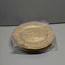 Youeon 12 Pack Silver Charger Plates, 13 Inch Plastic Chargers for Dinner Plates, Floral Pattern Decorative Plates for Table Setting, Party, Wedding, Catering Event, Christmas