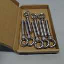 Eyebolt Bolt Stainless Steel Wall Concrete Brick Anchor Expansion Bolts Ring Screw Eyes, Heavy Duty Anchor Fastener Eye Bolt (M6, 8 Pcs)