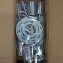 Modern Sputnik Chandelier, 6-Light 22" Semi Flush Mount Ceiling Light Fixture with E26 Base, Mid Century Industrial Lighting for Bedroom, Dining Room, Living Room-Glossy Silver