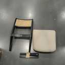 Dining Chairs (Pack of 1) Black Mid-Century Modern Traditional Upholstered Finish