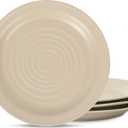 Stone Lain Orbit 4-Piece Dinner Plate Set Stoneware, Beige, 2 count