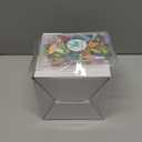 WATHFKCU 4 Sets DIY Glass Mosaic Tiles for Crafts,Mixed Color Mosaic Kits with Wooden Coaster for Adults,Mosaic Crafts Materials Package for Coaster Handmade Home Decor Gifts