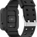 Replacement Strap for Redmi Watch 2 Lite Band with Protective Case,Rugged CaseBand for Xiaomi MI Watch Lite/MI watch Lite2,Bumper Case with Strap Bands (Black/DeepBlue/Green)