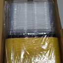 LNYZQUS Aluminum Foil Mini Loaf Pans with Lids 50 Pack, 6.8oz Rectangle Baking Cups Muffin Tins,Disposable Baking Tins Mini Baking Pans Holders -Black In Gold