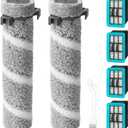 4111A 4109 Brush Roll Filter Replacement Kit for Bissell CrossWave Edge Cordless Multi-Surface Hard Floor Cleaner Wet Dry Vacuum, 4 HEPA Filters, 2 Brush Roll, 1 Cleaning brush, 1640897, 1648660
