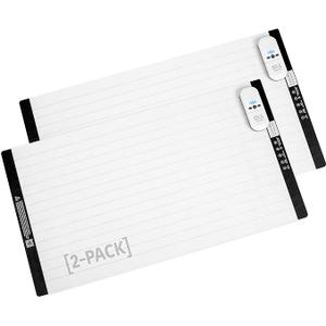SVD.PET (2-Pack Pet Training Mat with Tester, Pet Shock Pad, Dogs & Cats Electronic Repellent mat for Indoor, 3 Training Modes, 5 Levels, Pet Safe Mode (White controler 30" X 16")