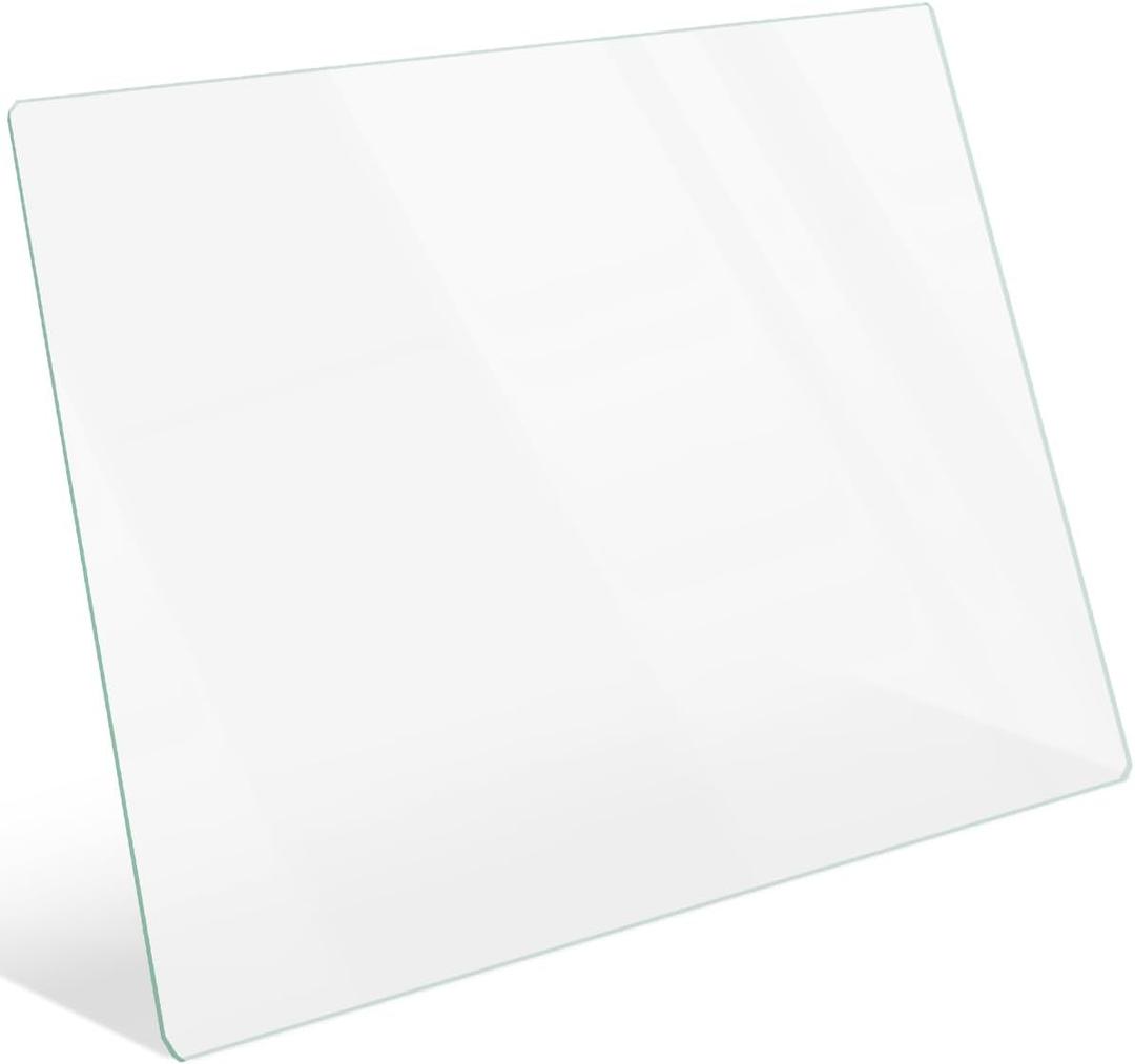 WR32X10156 Refrigerator Glass Shelf Replacement, Refrigerator Upper Crisper Glass Compatible with GE, Refrigerator Glass Shelf Crisper Pan Insert Replaces 913911 AP3187848 AH300608 EA300608 PS300608