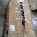 Garvee Black Leather Sofa, 85" Mid-Century Modern Couch, 3-Seater Sofa with Armrests and Comfy Cushions, Pu Deep Seat Sofas for Living Room, Bedroom, Office