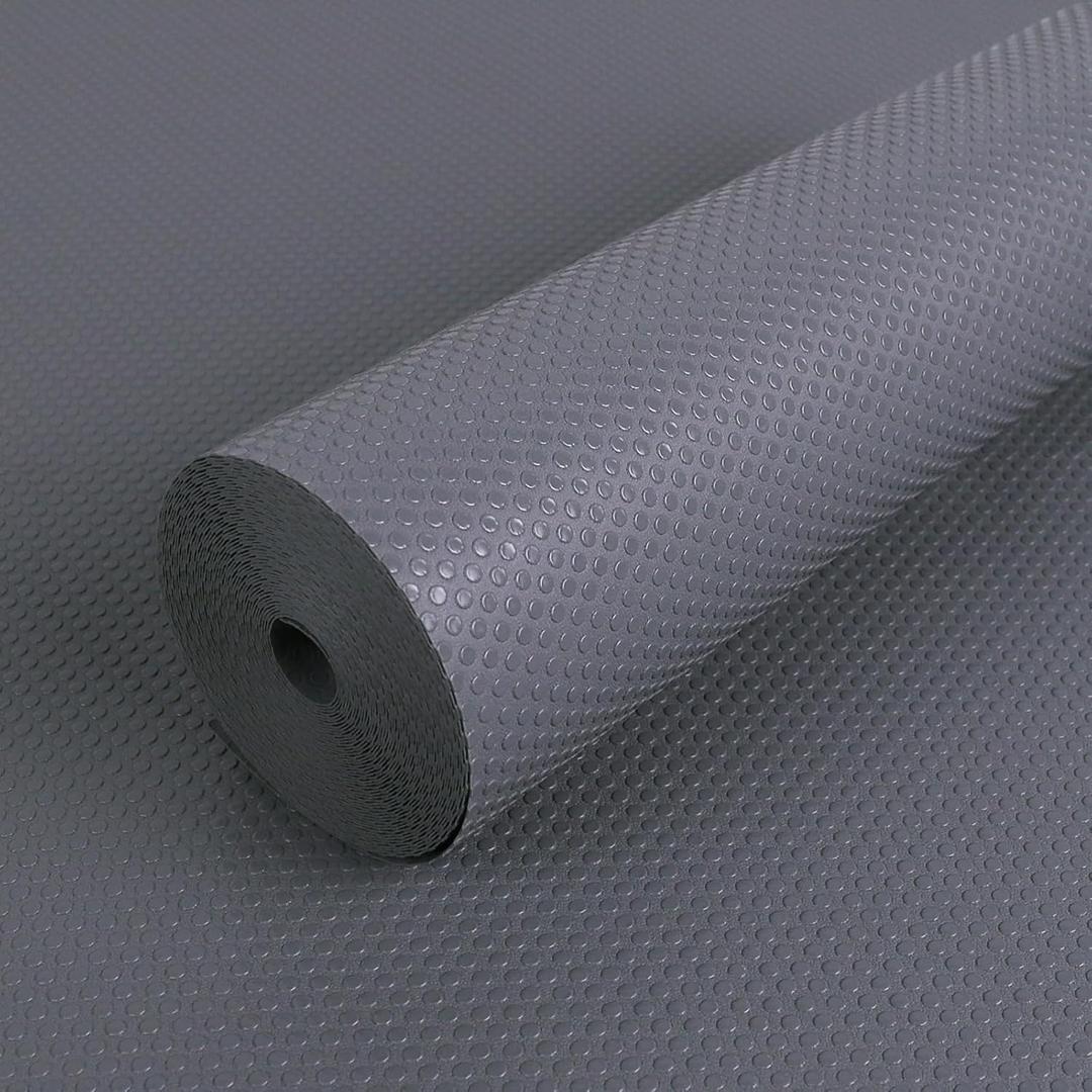 FLPMIX 11" Cabinet Drawer Liner Dark-Grey: Waterproof Kitchen Drawer Mat 11 x 240 Inch - Easy to Cut Small Shelf Liners for Cupboard Closet Pantry Shelving