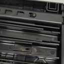 Locker Organizer Shelf Adjustable Width and Height, Stackable, Ideal Locker Shelf for School, Office, Gym Lockers, or Even Kitchen Cabinets & Under Sink Organization (Black)