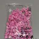 Ornaland 90-100Pcs Large Letter Beads Acrylic Alphabet Letter Beads Random Mixed Alphabet Shape Bead for Bracelets Keychains Jewelry Lanyards Making(Hot Pink)