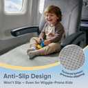Toddler Airplane Bed, Portable Airplane Seat Extender for Kids, Toddler Airplane Travel Essentials, Foldable Toddler Travel Bed for Long Flight, Baby Airplane Bed for Toddler with Carry Bag