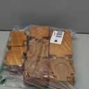 Kasiden Wood Bed Risers with Non-Slip Rubber Pad, Stackable Furniture Risers Lift Heights 3.5 or 7 Inch Heavy Duty Risers for Sofa, Table, Couch Chair (8 Pack, Brown)