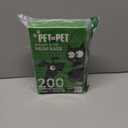 Pet N Pet 200 Counts Lavender Scented Dog Poop Bags Rolls with Tie Handles, 41% Plant Based & 59% PE Poop Bags for Dogs, Extra-Thick Doggie Poo Bag, Pet Waste Bag