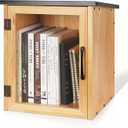 Outdoor Library Outdoor Book Box Storage Small Wooden Cabinet Little Literature Box for Neighborhoods Community and Schools Sharing Books, Flyers, Newspapers, Food and Art