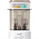 Bottle Sterilizer and Dryer, Compact Electric Steam Baby Bottle Sterilizer (Esterilizador de Biberones), Bottle Sanitizer for Baby Bottles, Pacifiers, Pump Parts Black