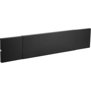 Stanbroil Smoke Guard for 28.5 to 48-Inch by 8-Inch Fireplaces, Black Powder-Coated Finish
