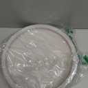 Handmade Wooden Decorative Tray, Small Beaded Coffee Table Tray Decor, Grey Round Decorative Tray for Coffee Table, Dining Room Table Entryway and Living Room Table (Gray)