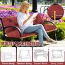 48" / 4 FT Porch Swing Cushions Outdoor, 5" Thick 2-3 seat Swing Cushion, 48x40x5inch