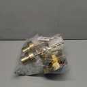 Gold Bathroom Wall Sconces Set of 2, Modern Wall Sconces Set of Two Hardwired, Bathroom Vanity Light Fixtures with Clear Glass, Gold Wall Mounted Lights for Living Room Corridor Mirror Bedroom Stairs