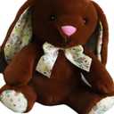 Brown Bunny with Ribbon