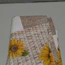 Vinyl Tablecloth with Flannel Backed Waterproof Oil-Proof PVC Table Cloth Wipeable Spill-Proof Plastic Table Cover for Indoor and Outdoor(Sunflower, 60 x 60 Inch Round)