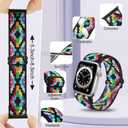 10 Pack Stretchy Solo Loop Compatible with Apple Watch Band 40mm 38mm 41mm 42mm 44mm 45mm 46mm 49mm Women Men,Soft Nylon Elastic Strap Wristband for iWatch Series 10 9 8 7 6 5 4 3 2 1 SE Ultra